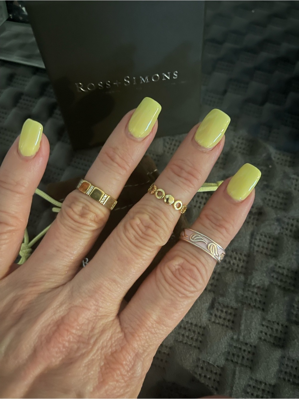 Ross-Simons Gold Tone Stackable Rings - Picture 2 of 2